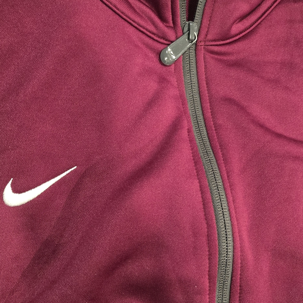 Nike Maroon Zip-Up Hoodie